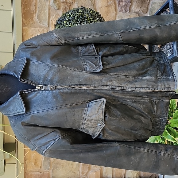 VTG PETER ENGLAND 1980's AVIATION MISSION CLASSIC LEATHER BOMBER JACKET - Picture 10 of 10